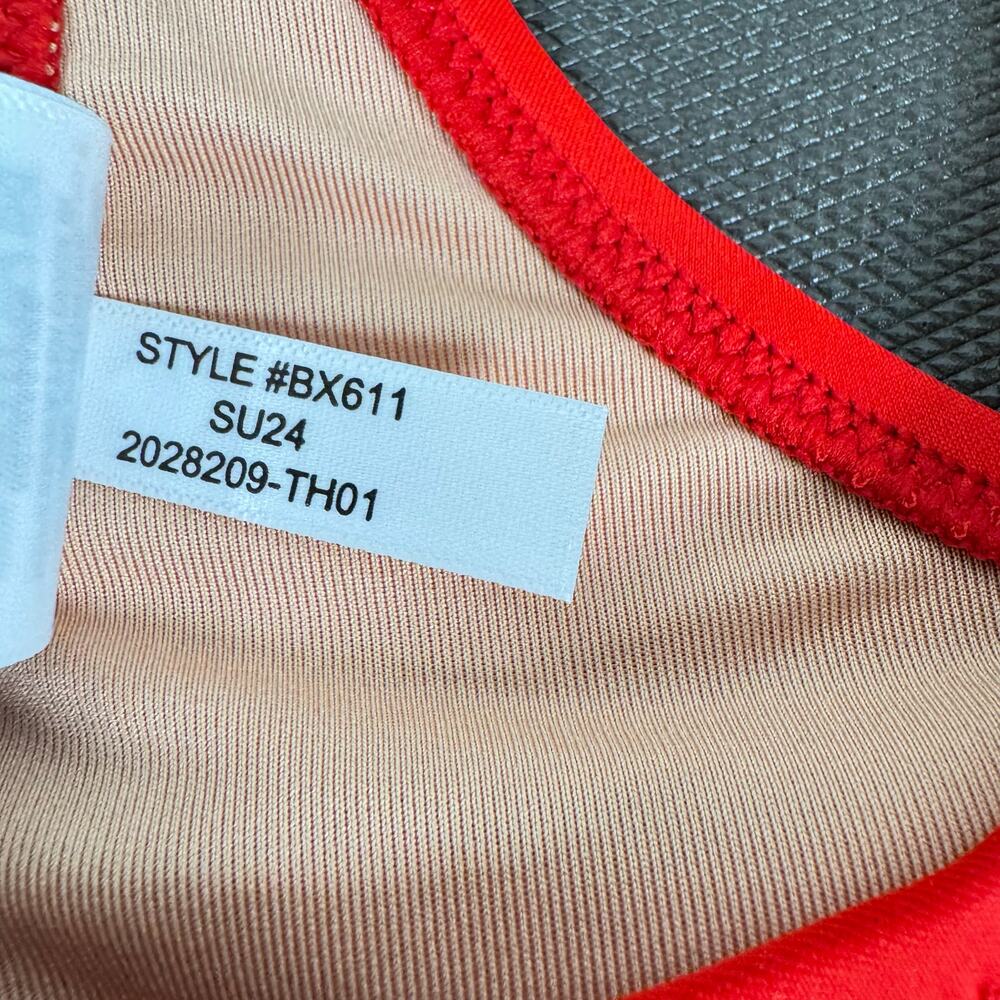 NWT J. Crew Women's Red Fits Everybody Scoop Bralette Bikini Top Size XS - Picture 4 of 6